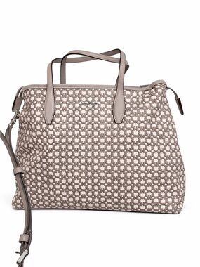 kate spade Taupe & Cream Geometric Logo Tote